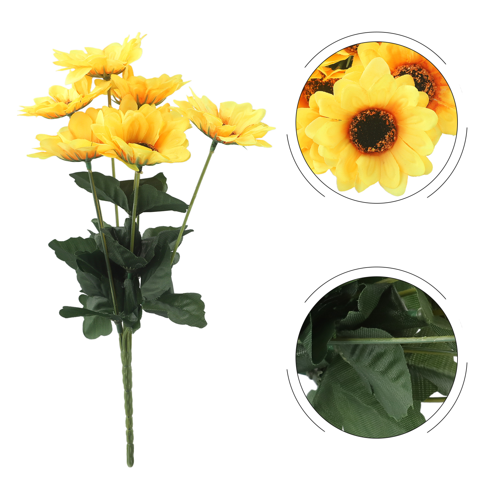 Bonsai Garden Cafe - Artificial Sunflower Bouquet with 7 Rayon