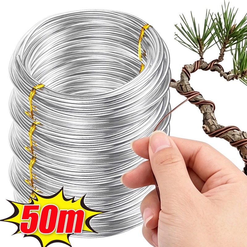 Bonsai Garden Accessories - 10/1Roll Aluminum Bonsai Training Wire Multi-color