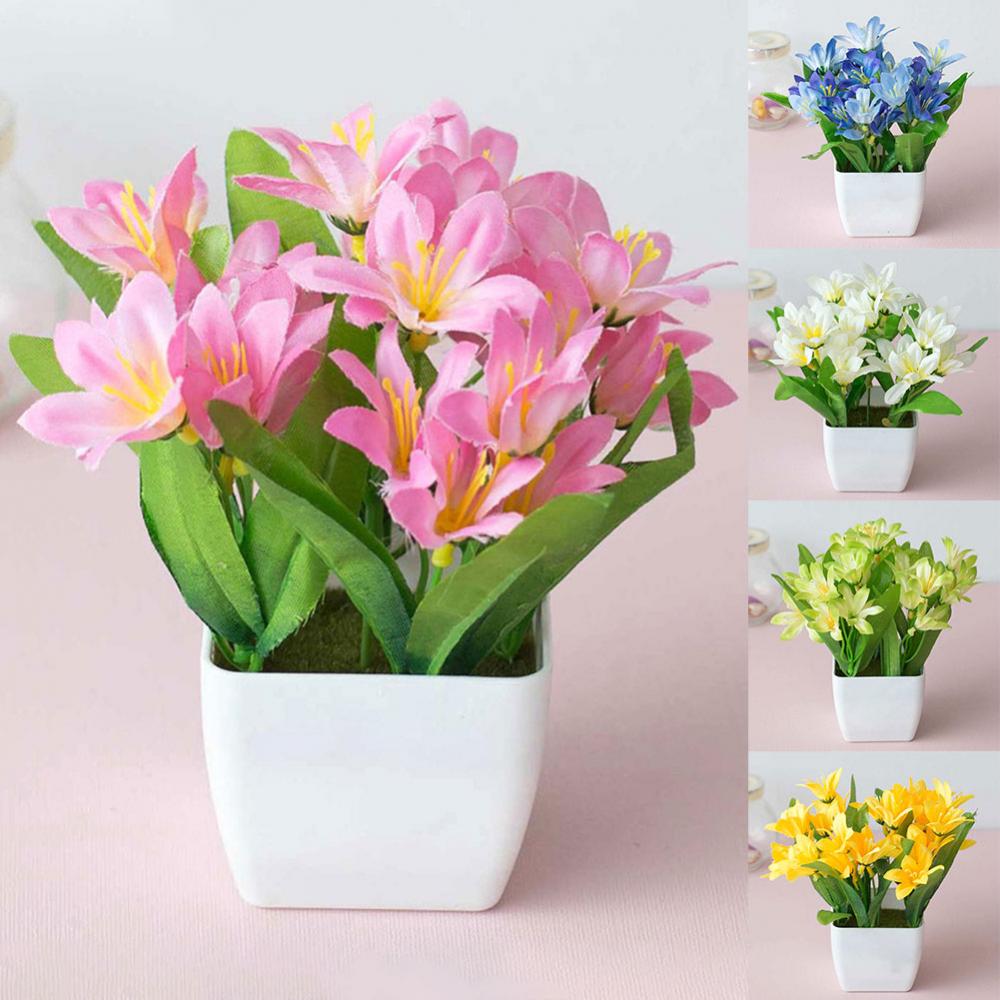 15cm Artificial Lily Flower Pl - Bonsai Garden Cafe บทวิจารณ์และราคา