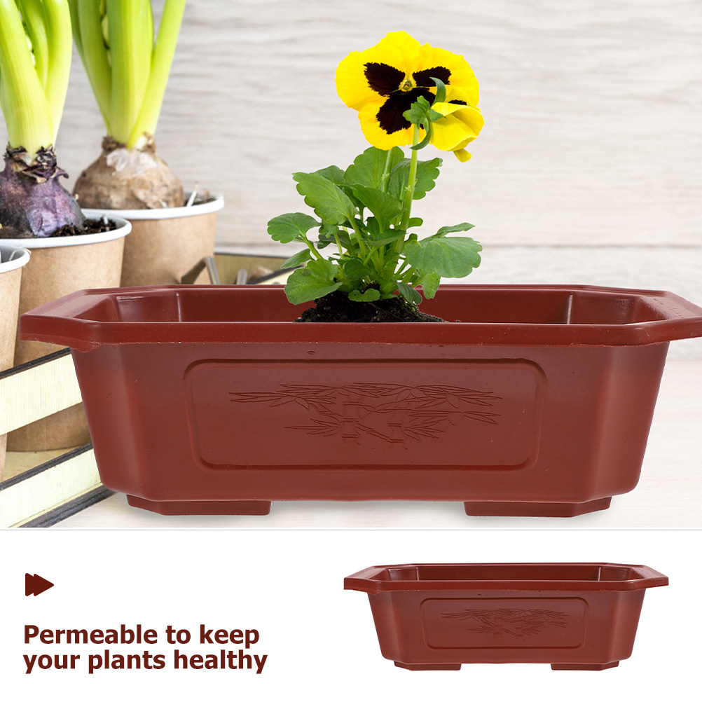 6Pcs Modern Plastic Bonsai Pot - Bonsai Vertical Garden บทวิจารณ์และราคา