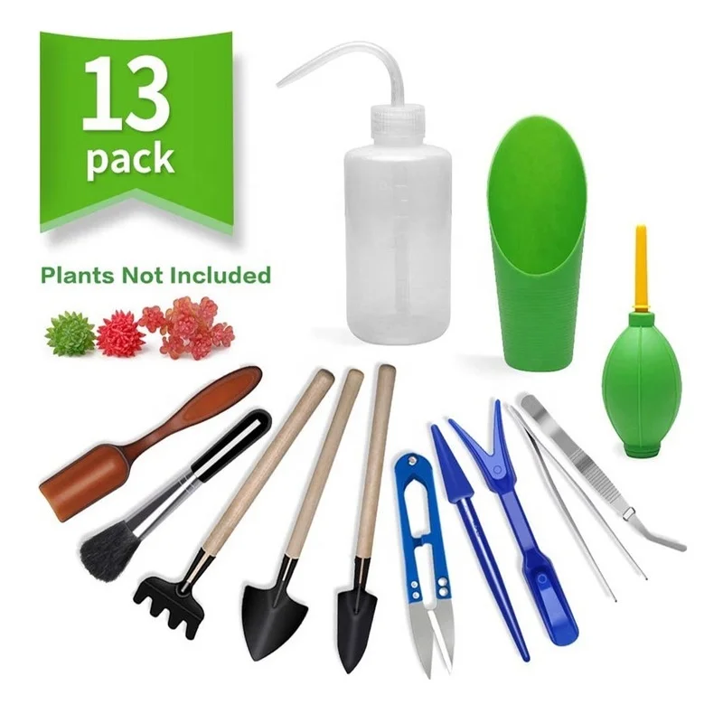 13Pcs Garden Planter Kit DIY S - Bonsai Garden Accessories บทวิจารณ์และราคา