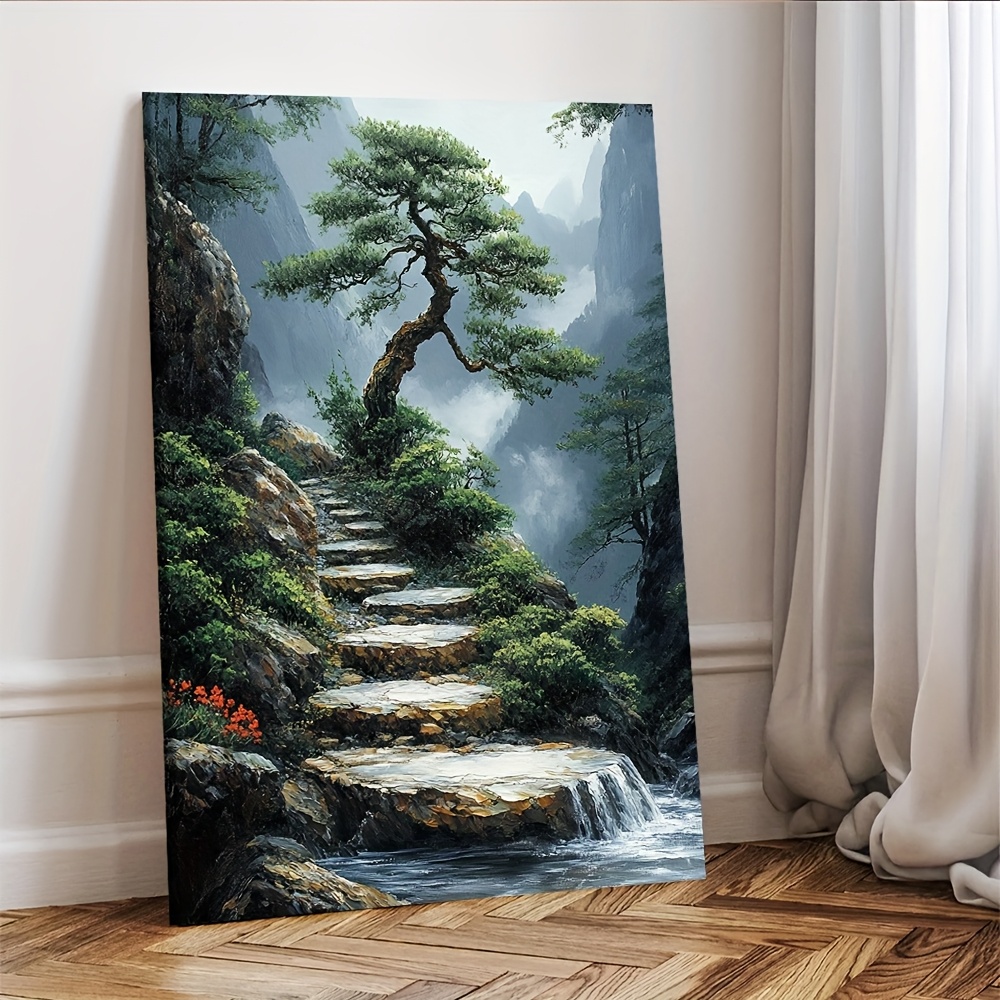 Zen Garden Canvas Artwork Feat - Bonsai Vertical Garden บทวิจารณ์และราคา