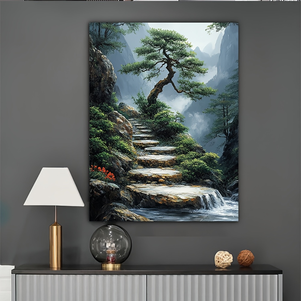 Zen Garden Canvas Artwork Feat - Bonsai Vertical Garden บทวิจารณ์และราคา