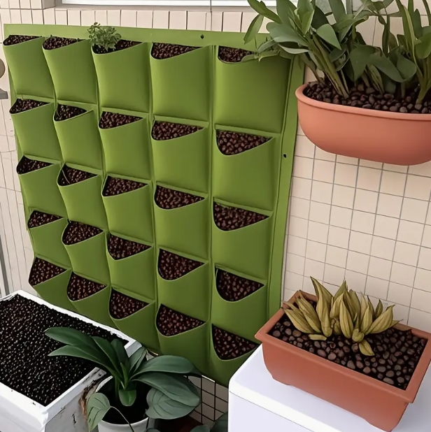 Wall Hanging Planting Bag Mult - Bonsai Vertical Garden บทวิจารณ์และราคา