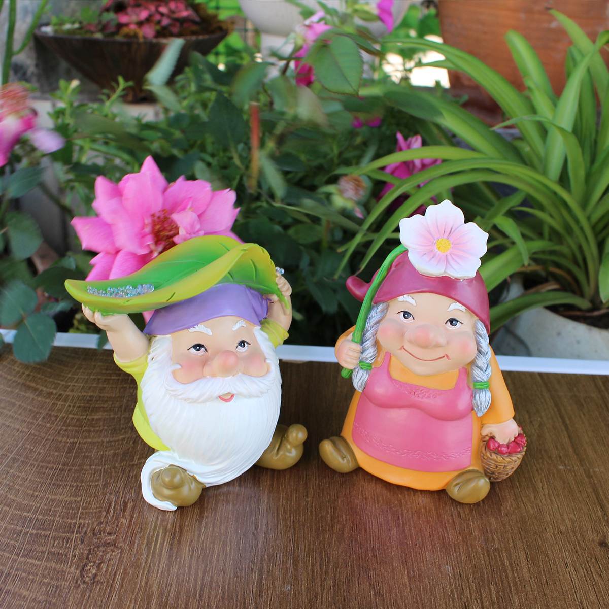 Rainproof Dwarf Couple Decorat - Bonsai Garden Accessories บทวิจารณ์และราคา