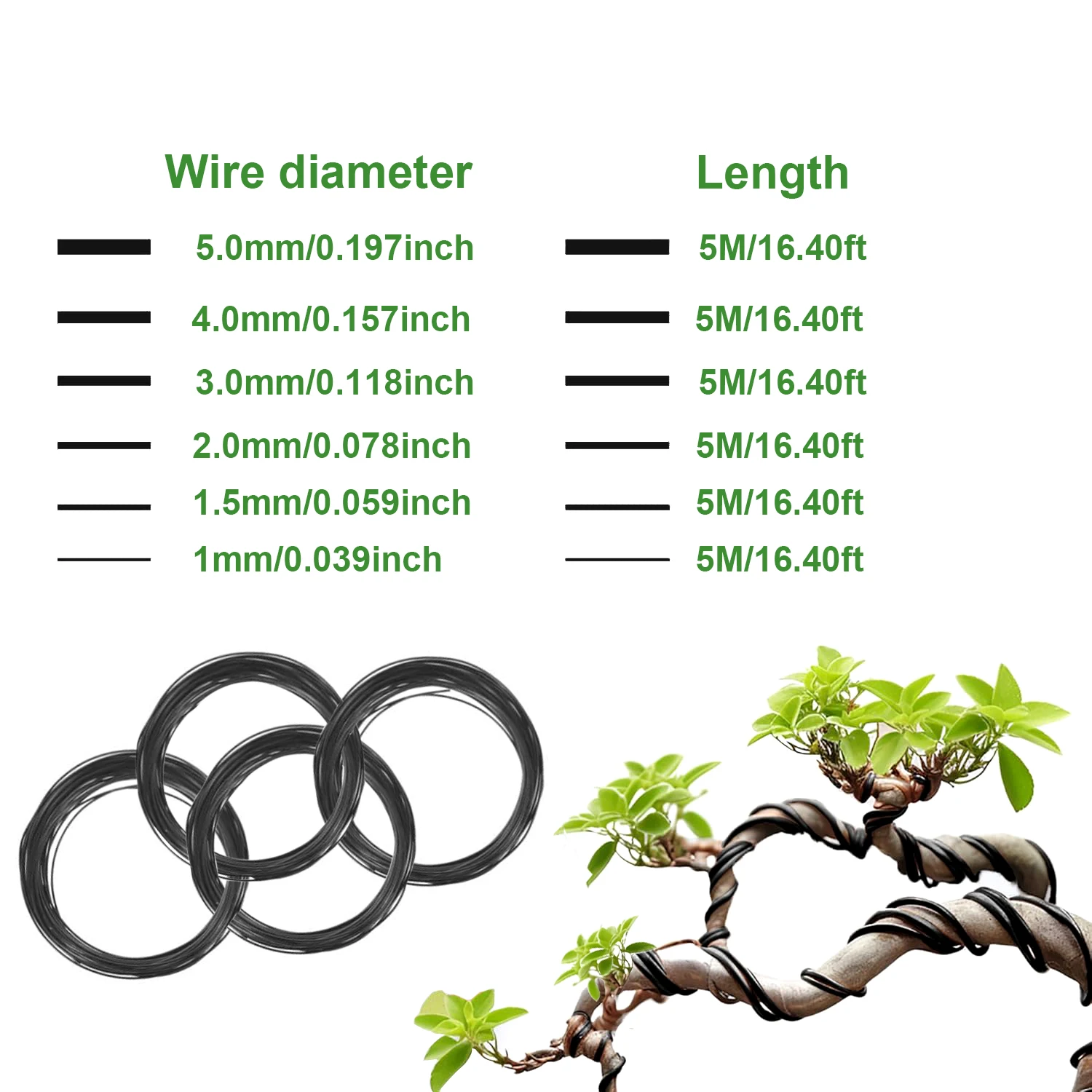 1pcs Bonsai Wires Anodized Alu - Bonsai Garden Accessories บทวิจารณ์และราคา