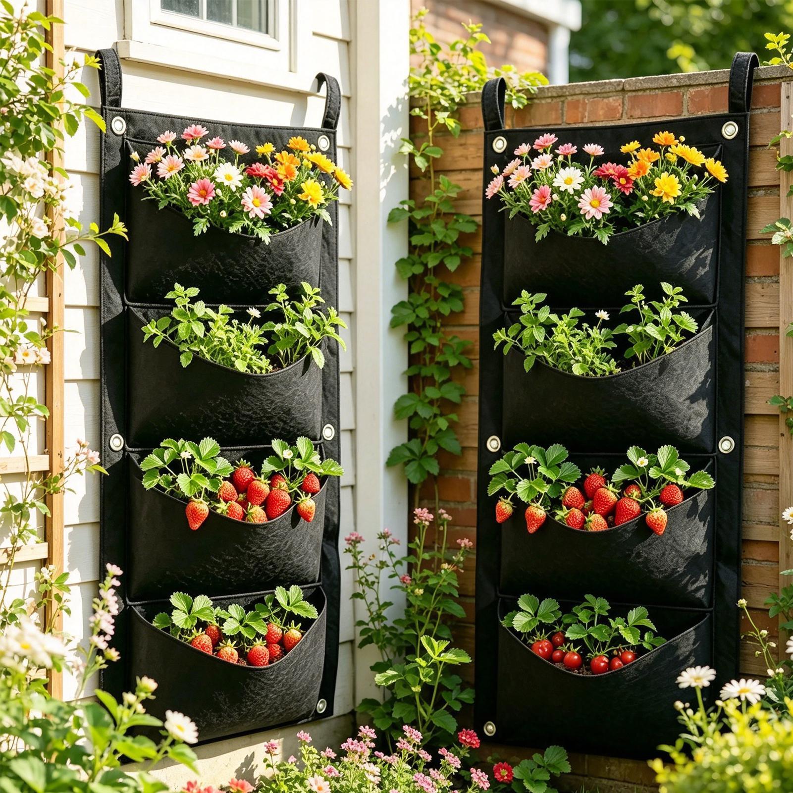 2pcs Wall Hanging Planting Bag - Bonsai Vertical Garden บทวิจารณ์และราคา