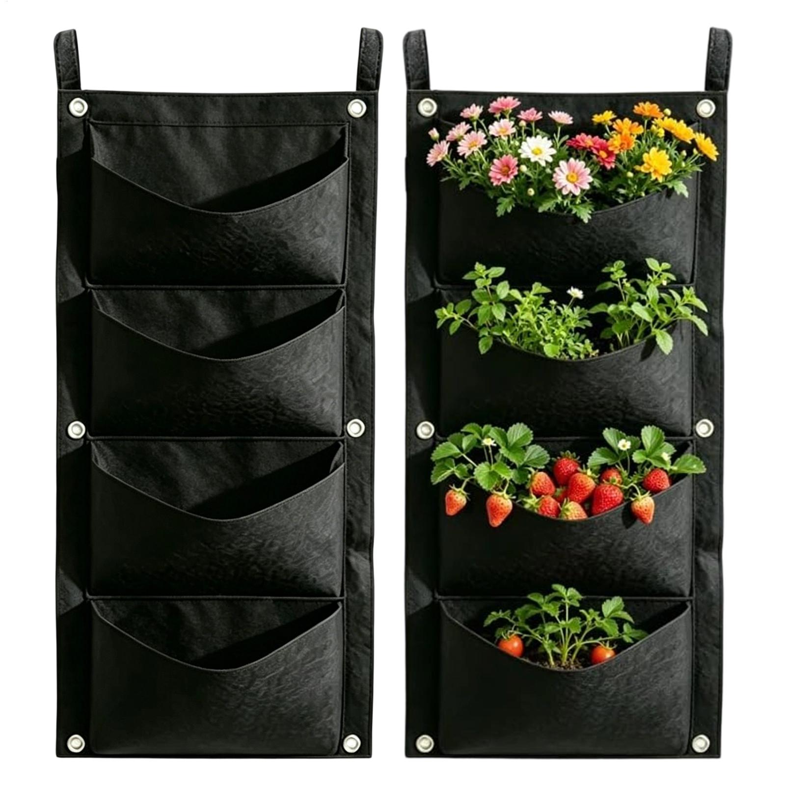 2pcs Wall Hanging Planting Bag - Bonsai Vertical Garden บทวิจารณ์และราคา