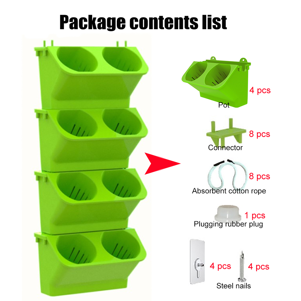 4 pcs Self Watering Flower Pot - Bonsai Vertical Garden บทวิจารณ์และราคา