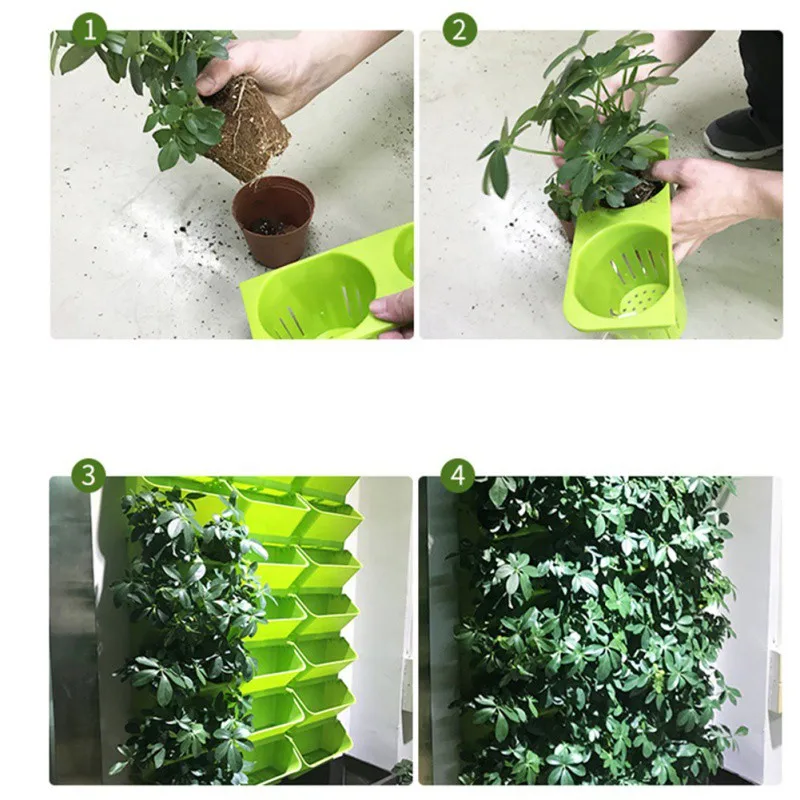 1PC Self Watering Flower Pot V - Bonsai Vertical Garden บทวิจารณ์และราคา
