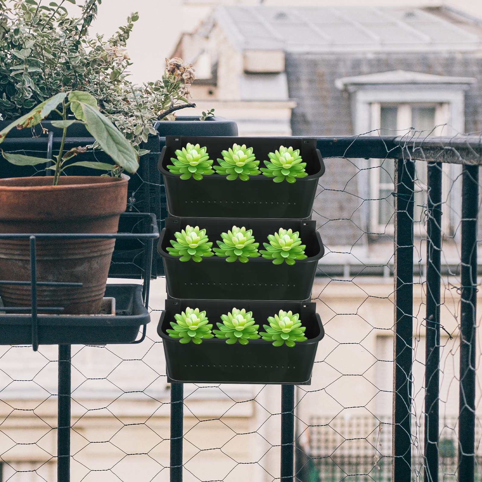 Wall Mounted Planter Pot Verti - Bonsai Vertical Garden บทวิจารณ์และราคา