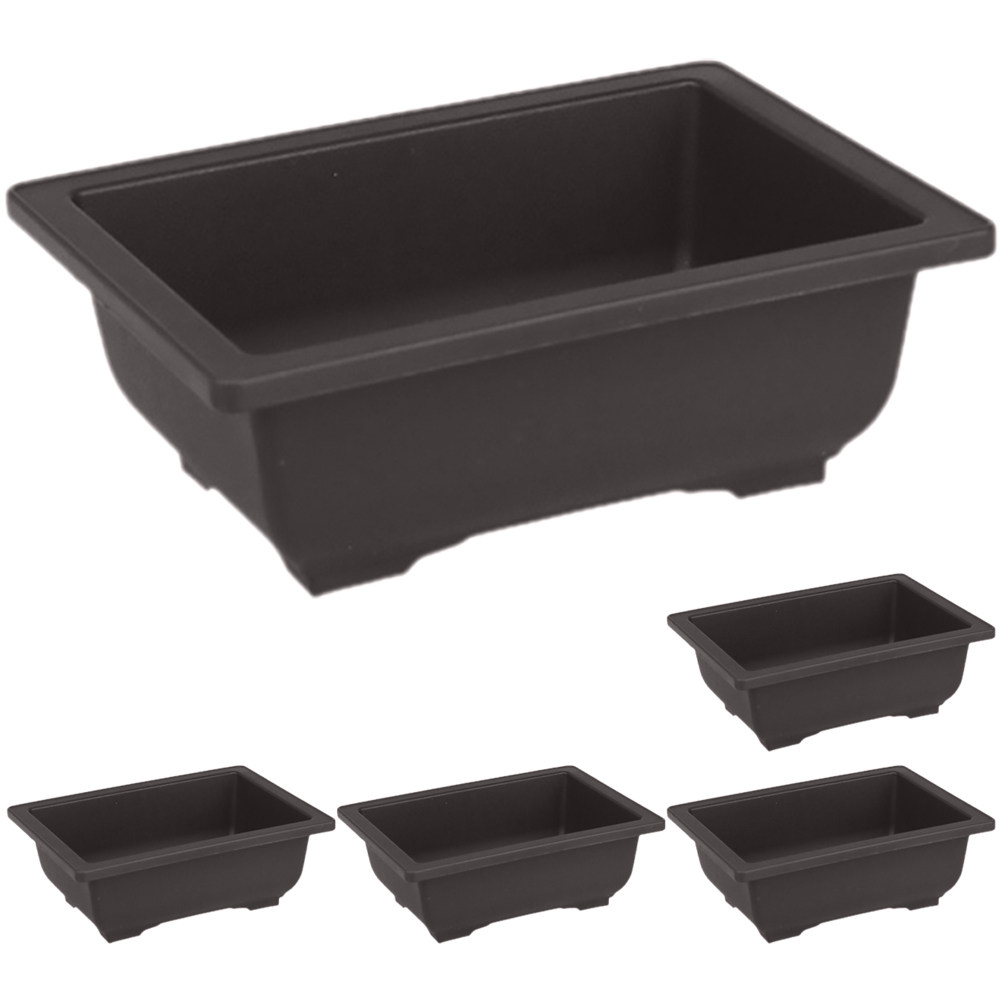 5Pcs Rectangular Bonsai Pot Pl - Bonsai Vertical Garden บทวิจารณ์และราคา
