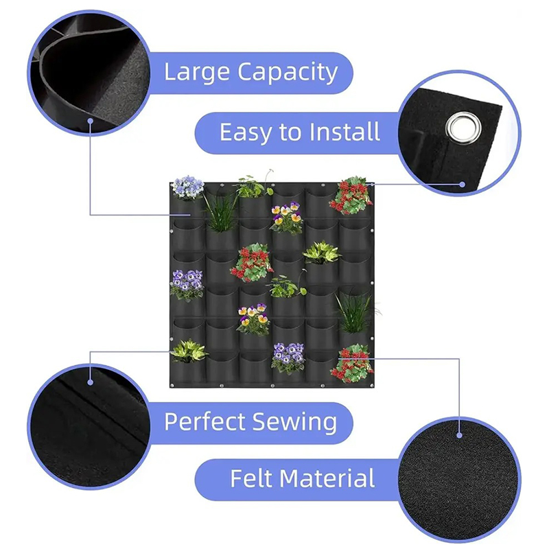 Wall Hanging Planting Bag Mult - Bonsai Vertical Garden บทวิจารณ์และราคา
