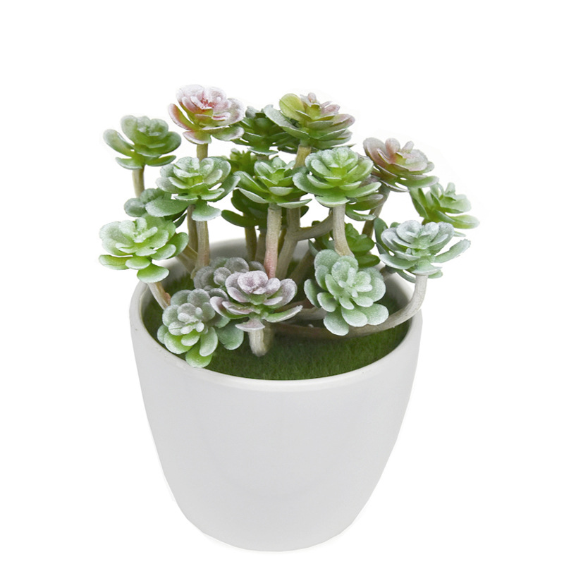 12pcs Simulation Green Plants  - Bonsai Garden Cafe บทวิจารณ์และราคา