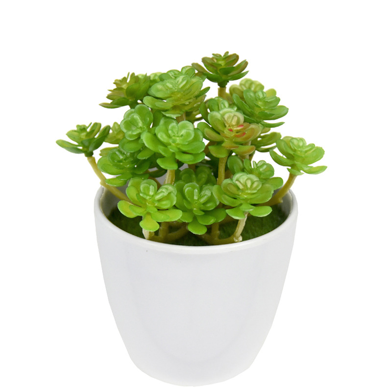 12pcs Simulation Green Plants  - Bonsai Garden Cafe บทวิจารณ์และราคา